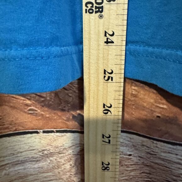 Revive Graphic T-Shirt Boy's Blue Size M Colorful Print Crew Neck Tee - Picture 6 of 8